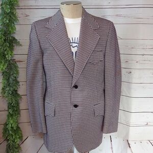 Vintage Clubman‎ Double Polyester Patriotic Men's Suit Jacket Blazer Union Made